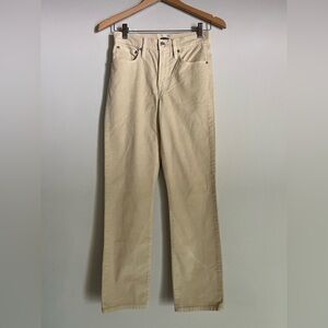 NEW J. Crew Corduroy Loose Straight Pants Size 25 Ivory NWT Fall Aesthetic Vibes